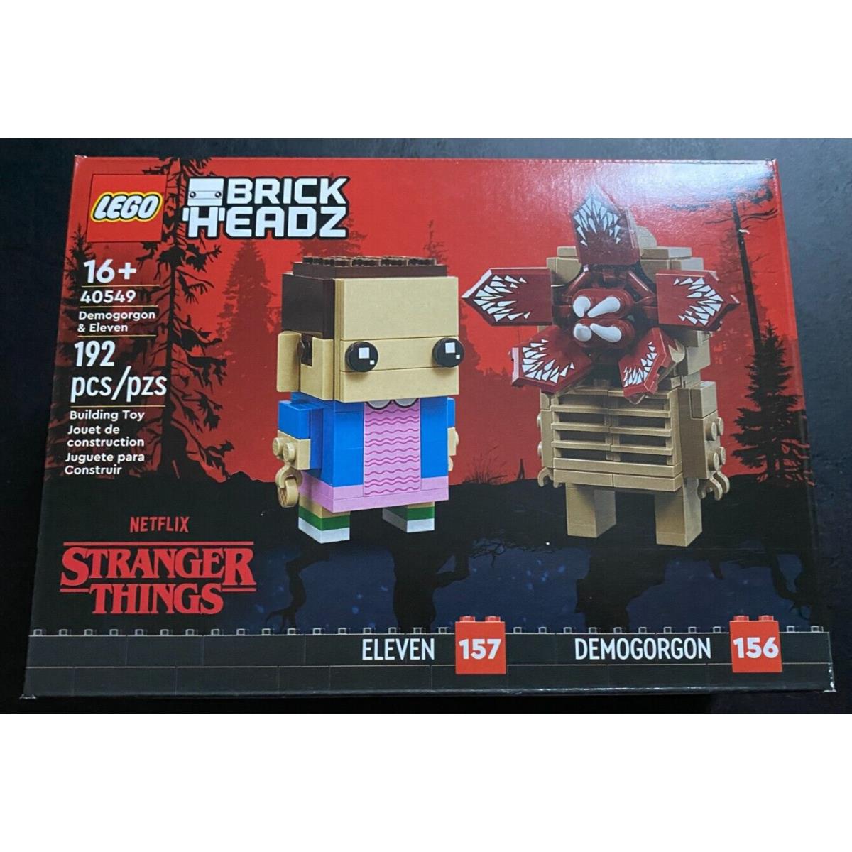 Lego 40549 Stranger Things Brickheadz Demogorgon and Eleven