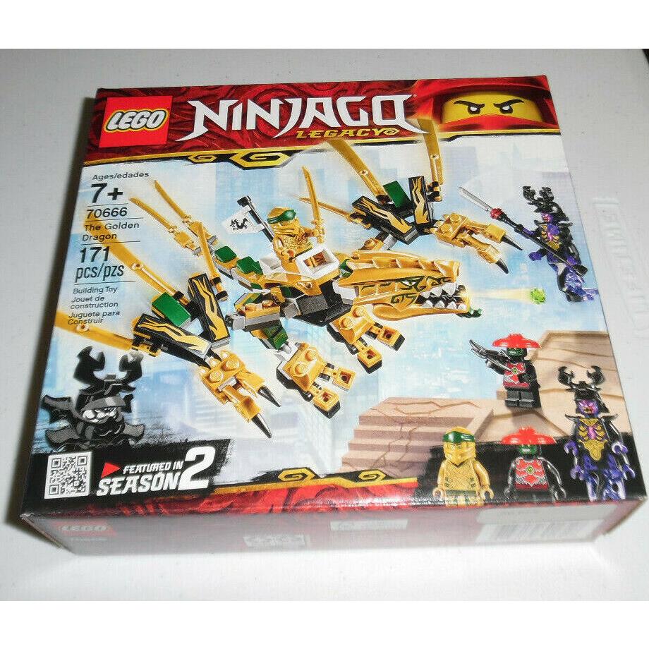 Lego Ninjago Legacy The Golden Dragon 70666 171 Piece Building Kit Set Toy