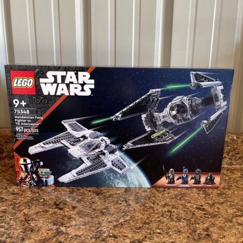 Lego Star Wars: Mandalorian Fang Fighter Vs. Tie Interceptor 75348 New/sealed