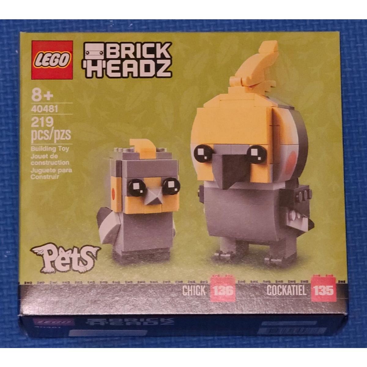 Lego 40481 Pets Brickheadz Chick and Cockatiel Set