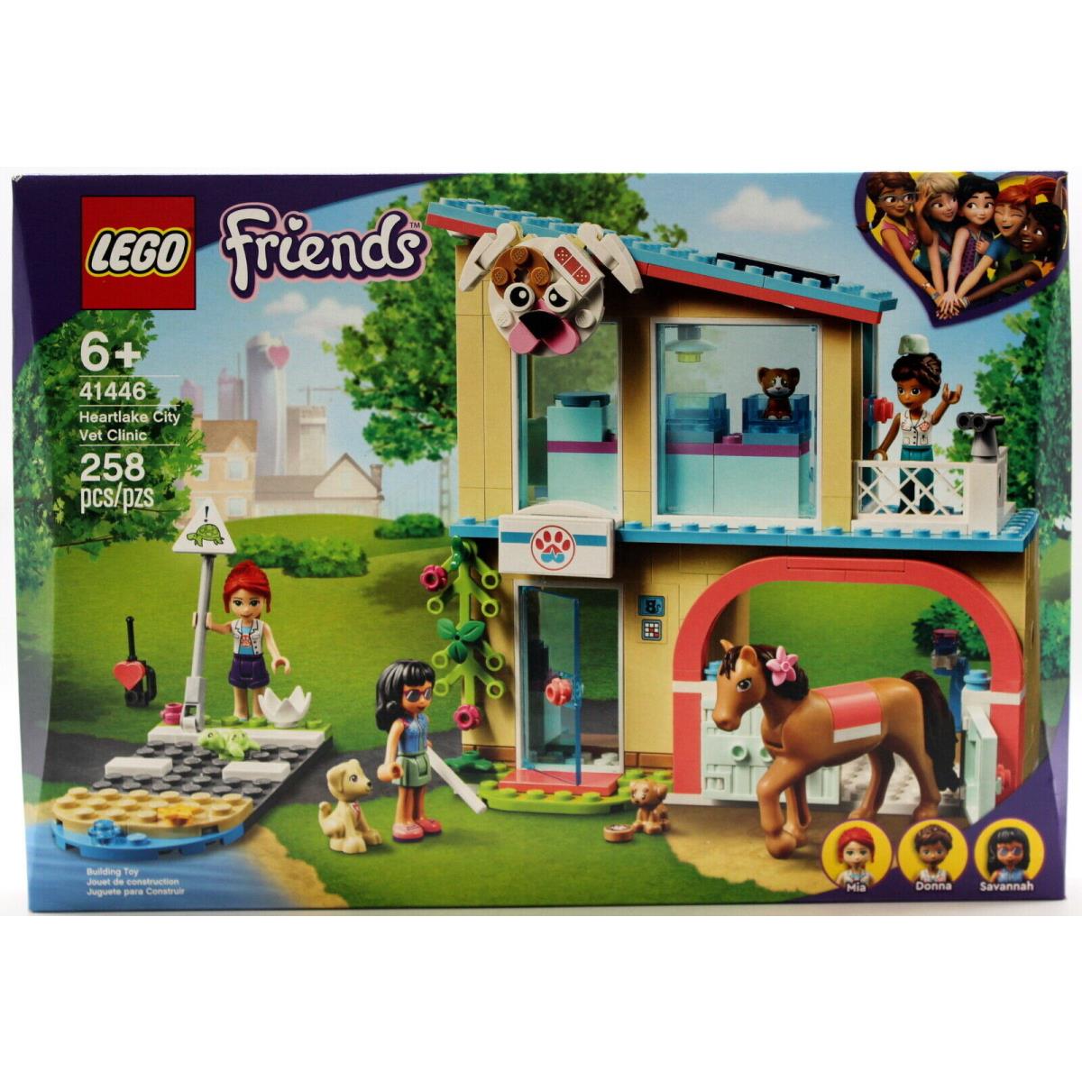 Lego Friends Heartlake City Vet Clinic 41446 Building Kit 258 Pc Animal Rescue