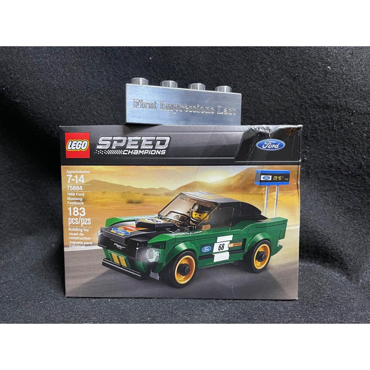 Lego 75884 2018 Speed Champions 1968 Ford Mustang Fastback Retired