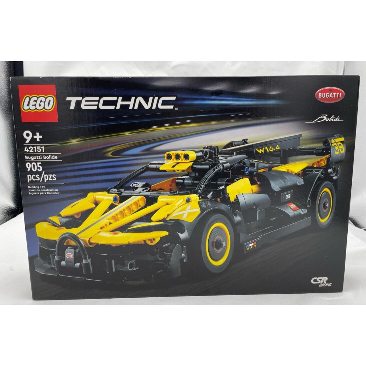 Lego Technic Csr Racing Bugatti Bolide Ages 9+ 42151 905 Piece Building Toy