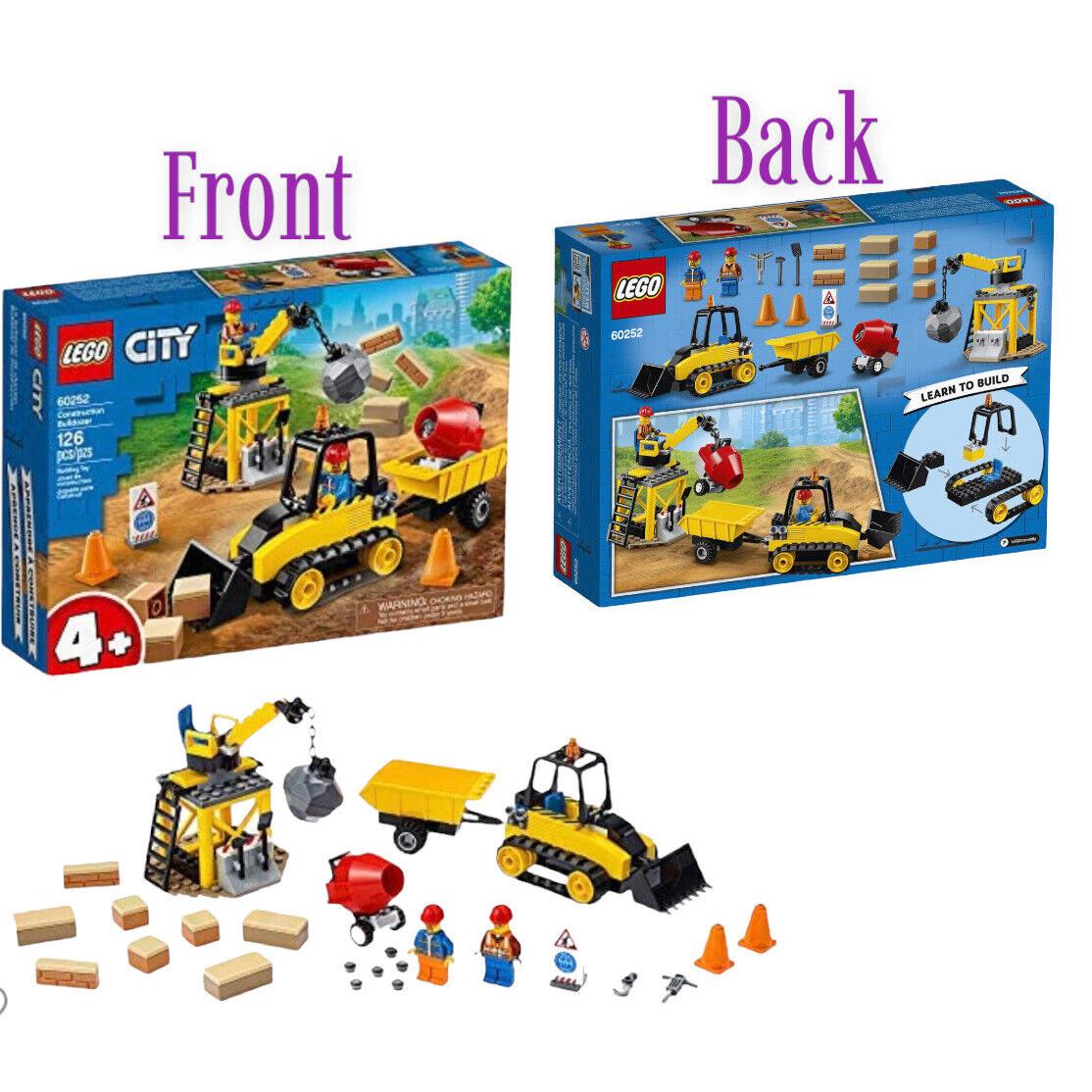 2020 Lego City Construction Bulldozer 60252 Blocks Building Kit 126pcs - Ages 4+