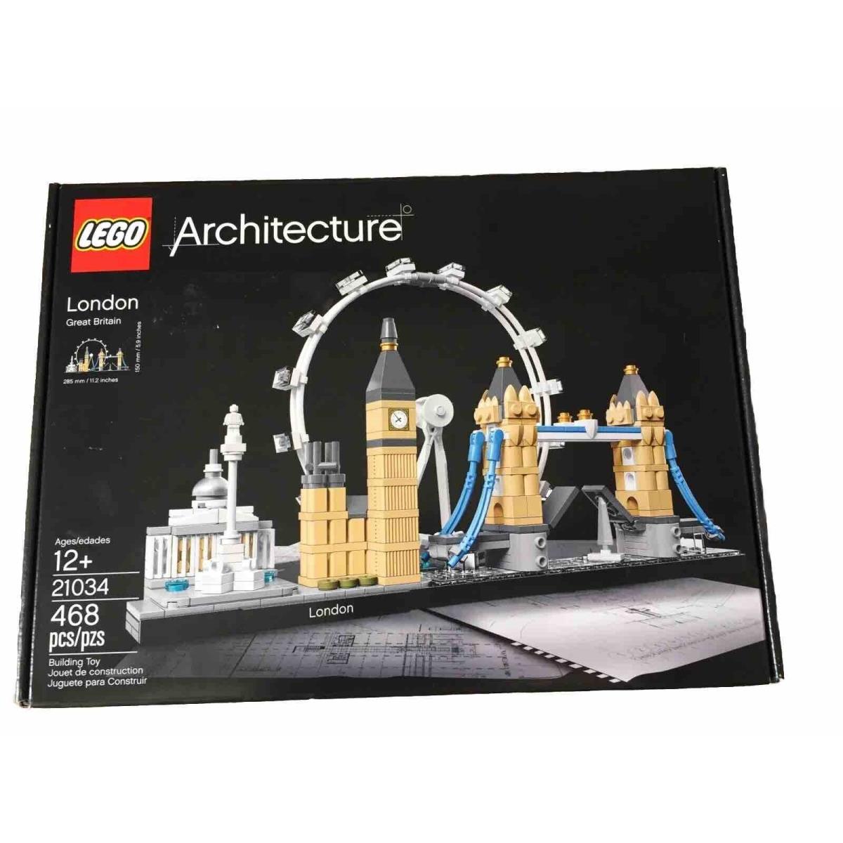 Lego 21034 Architecture London Great Britain Big Ben London Eye Bridge Set