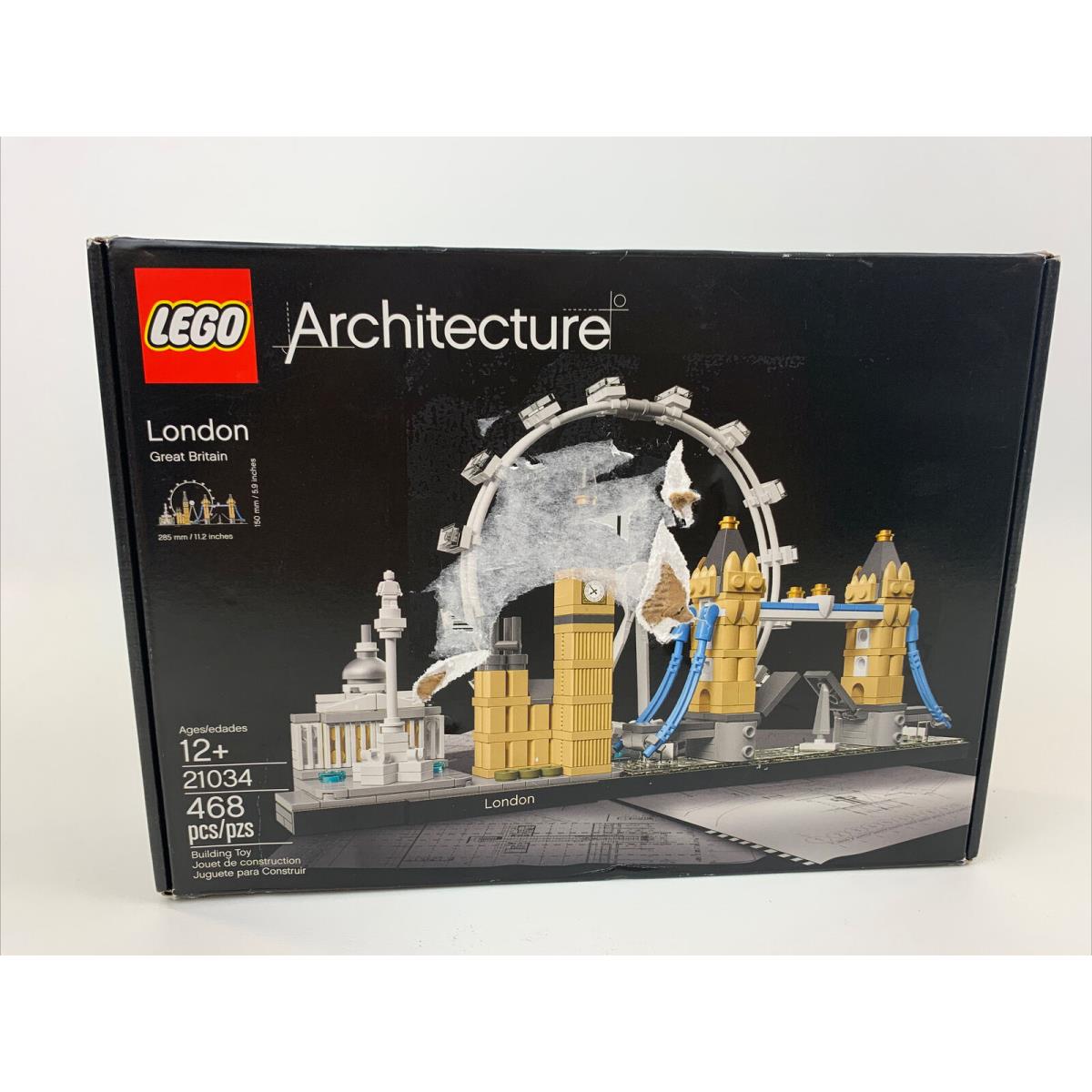 Lego Architecture: London Great Britain 21034 468 Pieces