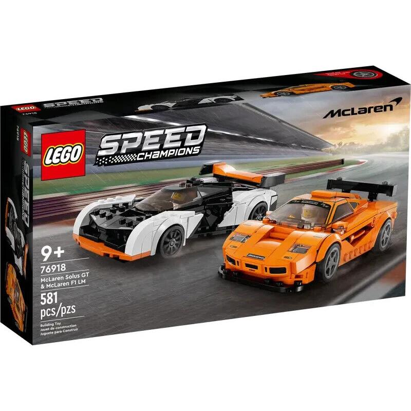 Lego Mclaren Solus GT Mclaren F1 LM 76918 Speed Champions Building Set