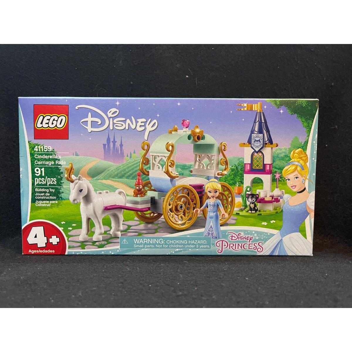 Lego 41159 2019 Disney Princess Cinderlla`s Carriage Ride Nisb Retired
