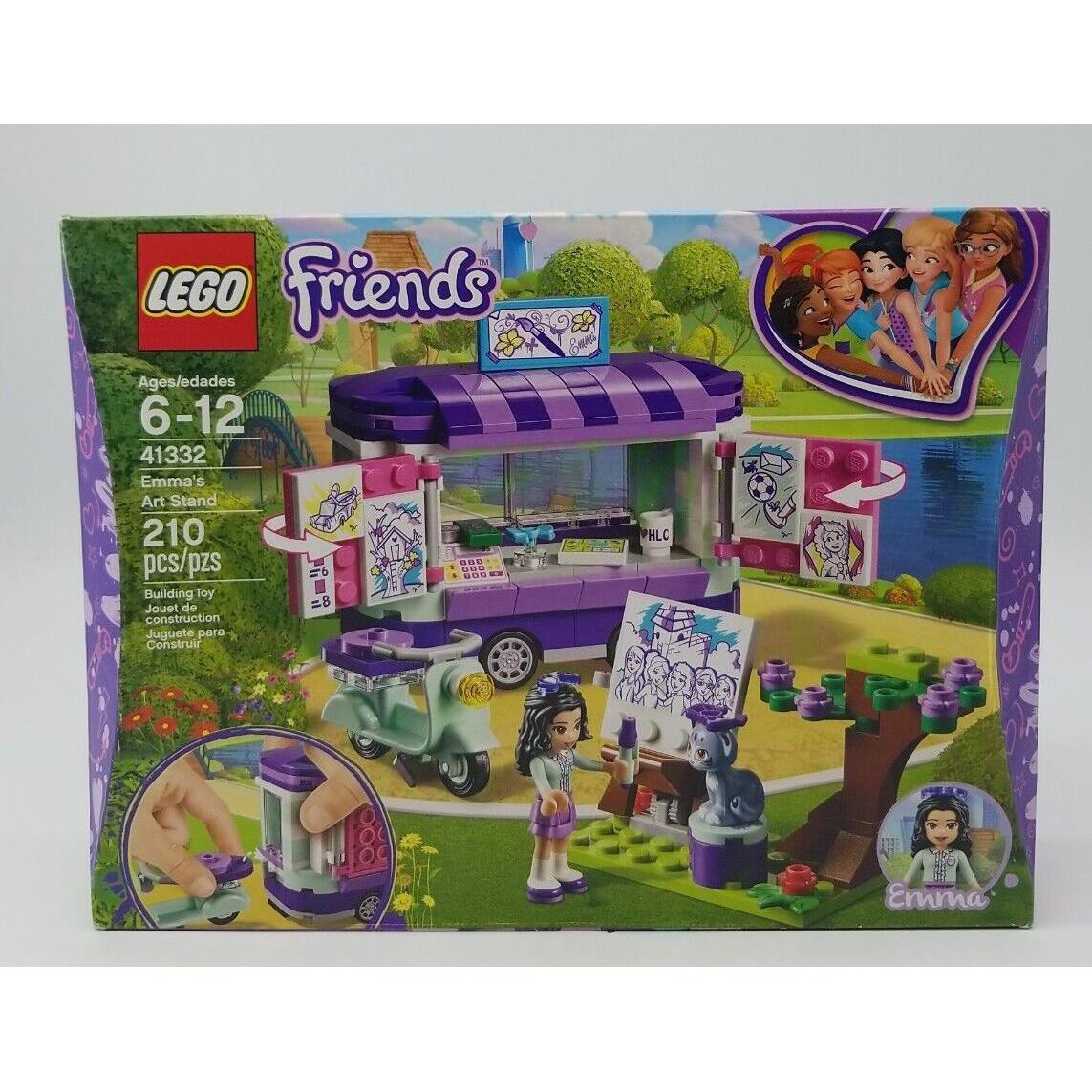 Lego Friends: Emma`s Art Stand 41332 210 Pcs Retired Set 2018