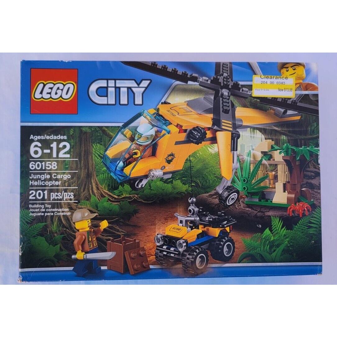 Lego City 60158 Set Jungle Cargo Helicopter