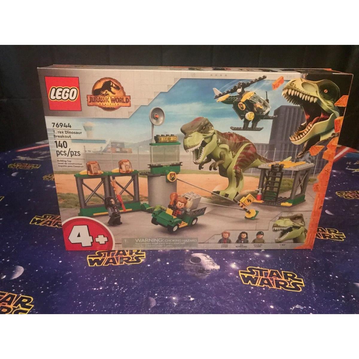 Lego Jurassic World Dominion T Rex Dinosaur Breakout 76944 Building Toy Set