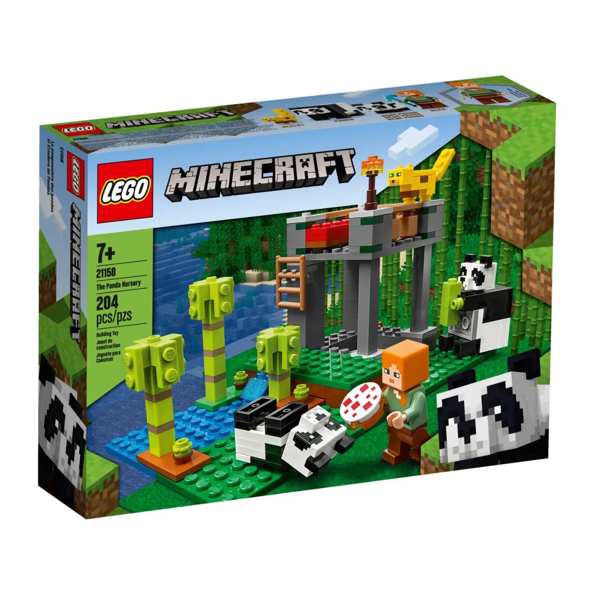 Lego The Panda Nursery 21158 Minecraft Minifigure Building Set