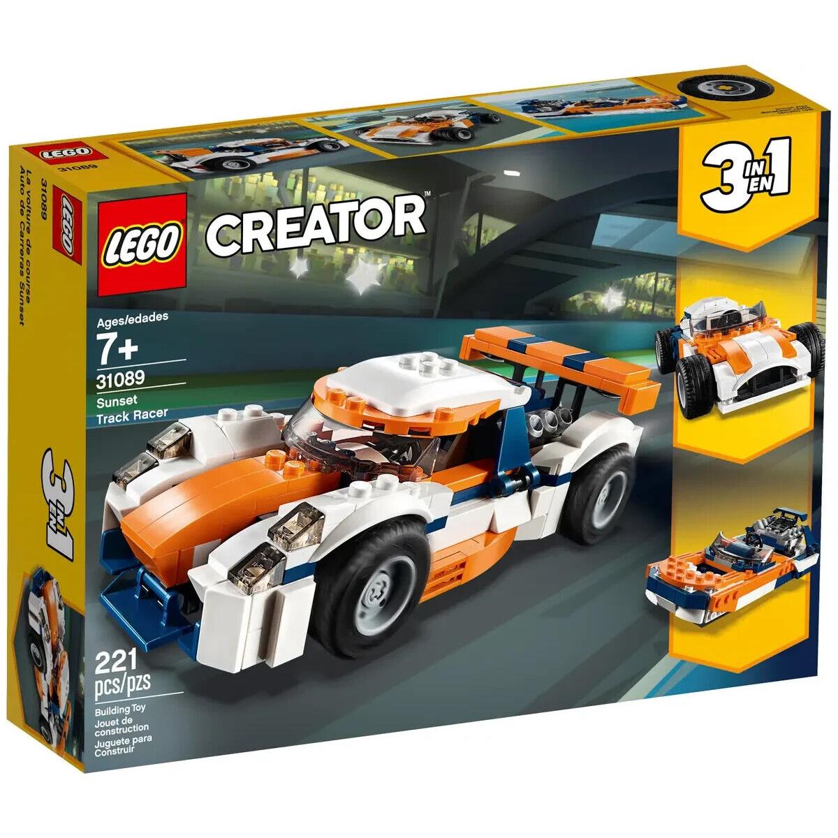 Lego Sunset Track Racer 31089 Creator Minifigure Building Set