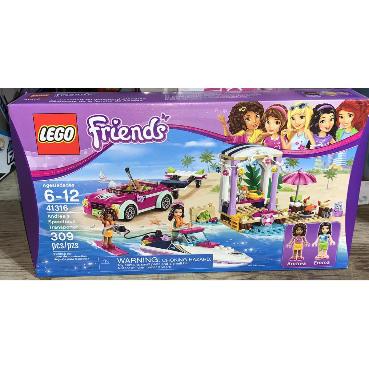 Lego Friends Andrea s Speedboat Transporter Girls Legos Building Set 41316