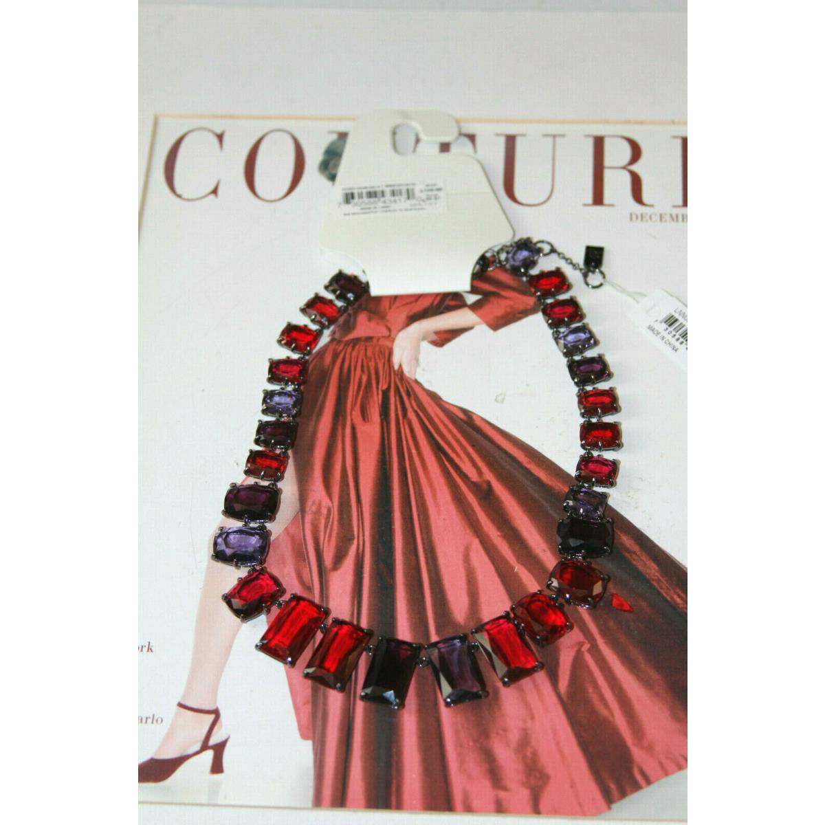 Lauren Ralph Lauren Multi Color Crystal Collar Necklace 300