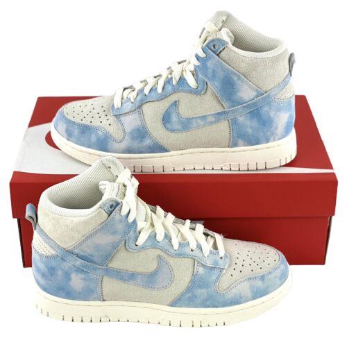 Nike Dunk High SE Clouds Women`s Sneakers Shoes Blue White FD0882-400