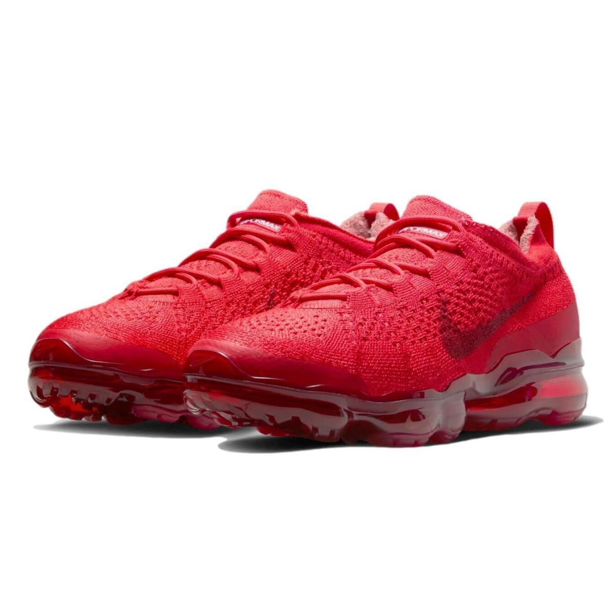 Nike Men`s Vapormax 2023 Flyknit `triple Red` Shoes DV1678-600 - Red