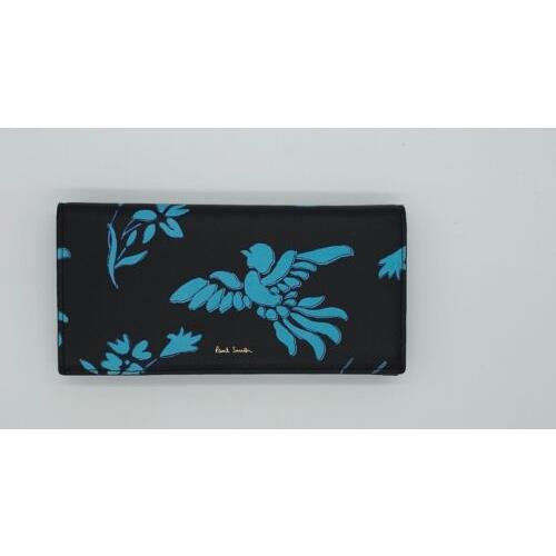 Paul Smith Graphic Floral Leather Birds Wallet ML023028