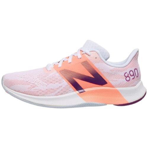 New Balance Women`s Fuelcell 890 V8 Shoe Moon Dust/ginger Pink/plum Size 7.5