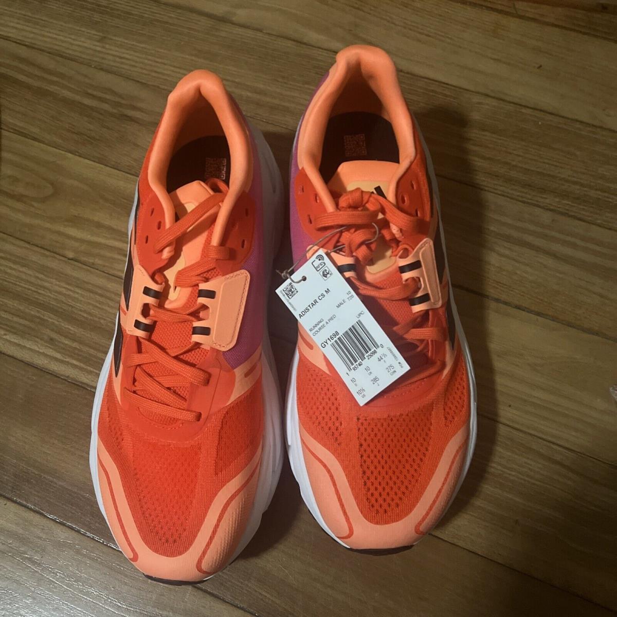 Adidas Adistar CS Running Shoes Impact Orange Night Metallic GY1698 Size 10.5