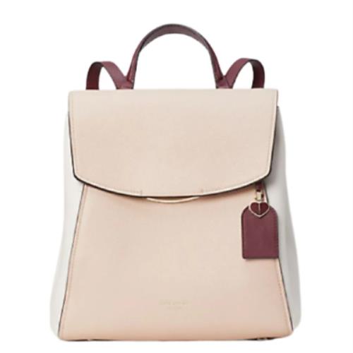 Kate Spade Backpack Womens Beige Medium Leather Pushlock