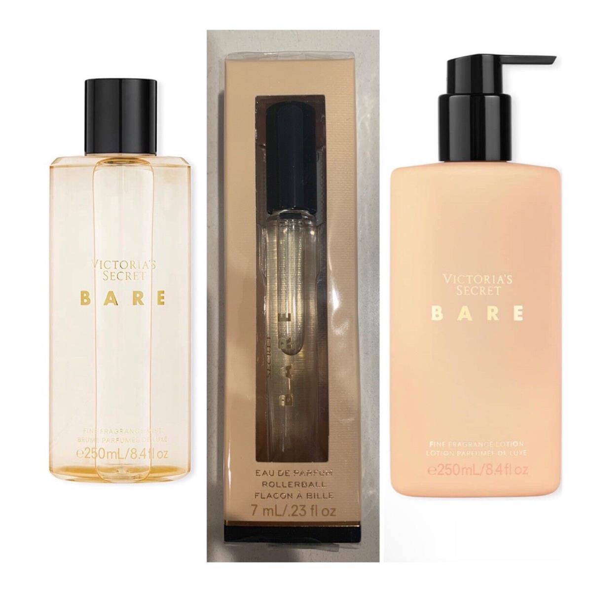 Victoria`s Secret Bare Eau de Parfum Rollerball / Fragrance Mist / Lotion