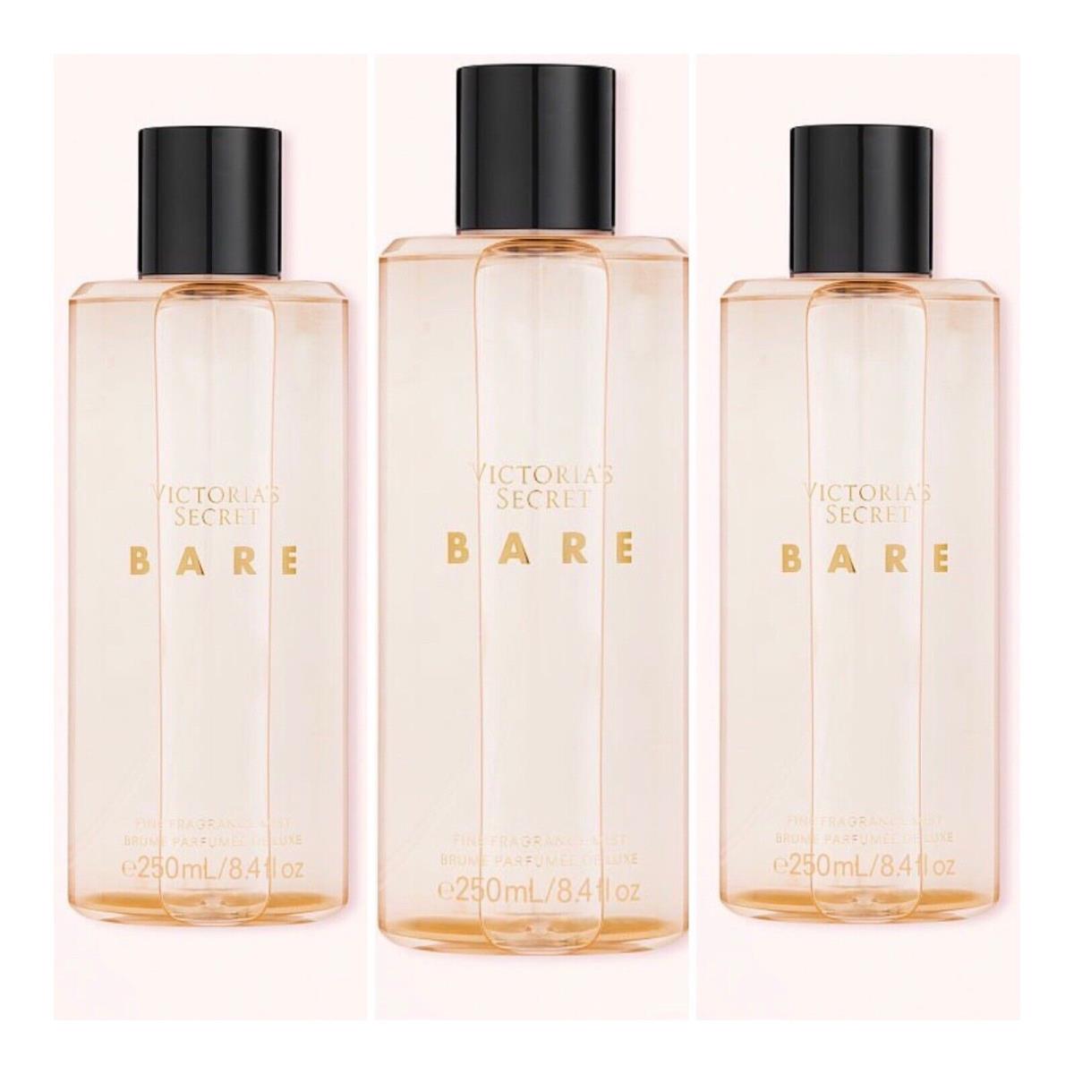 Victoria s Secret Bare Fine Fragrance Mist 8.4 Fl.oz. Lot of 3