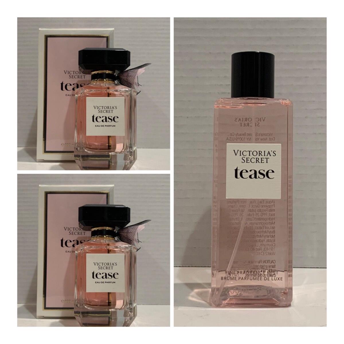 Victoria`s Secret Tease Eau de Parfum 3.4 Fl.oz. 2 and Fragrance Mist