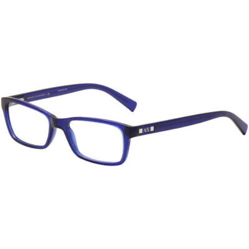 Armani Exchange Men`s Eyeglasses AX3007 AX/3007 8018 Marine Optical Frame 53mm