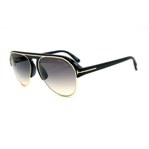 Tom Ford TF 0929 Marshall Sunglasses 01B Black-gold/smoke Gradient 58