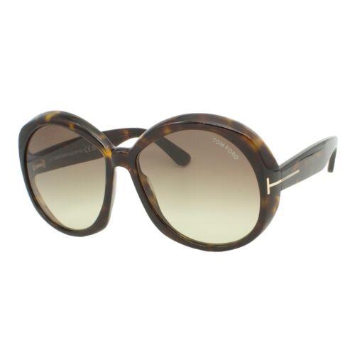 Tom Ford Annabelle 1010 52B Dark Havana Women`s Gradient Sunglasses 62-16-135