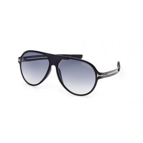Tom Ford FT0881-01B-60 Shiny Black Sunglasses