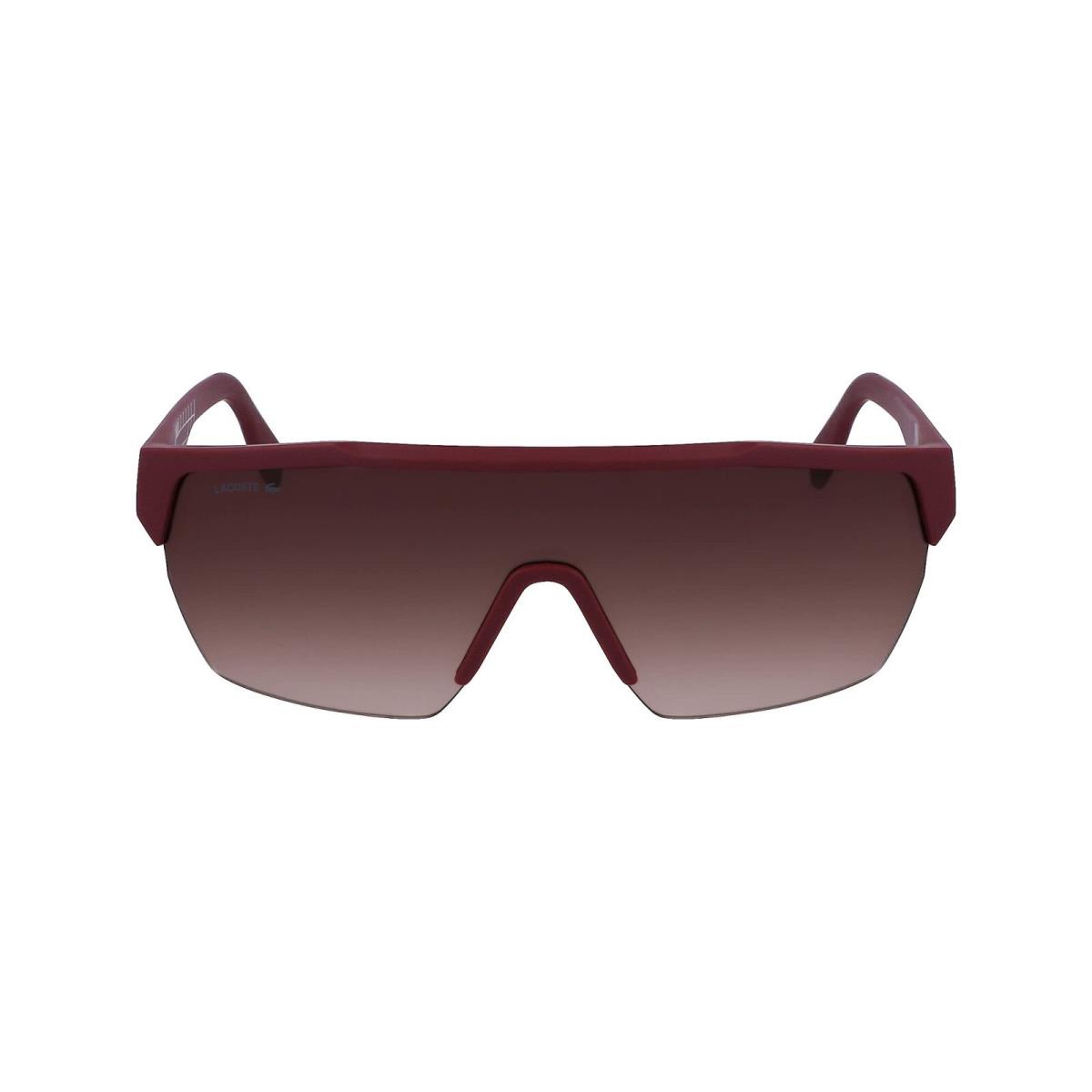 Lacoste Men`s L989S Rectangular Sunglasses Matte Dark Red One Size