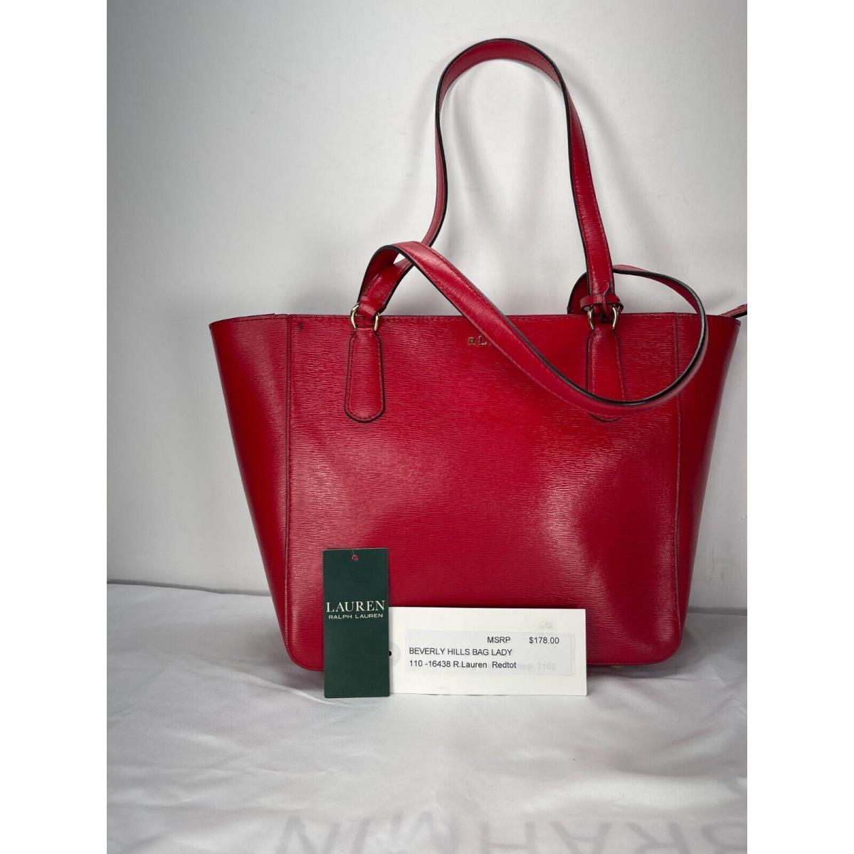 Ralph Lauren-today $178.00-RED Tote-no One Has IT For Less- A I