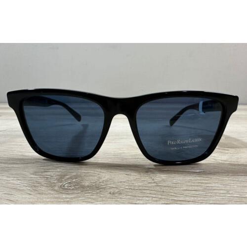 Polo Ralph Lauren PH 4167 5001/80 Black Blue Frames Sunglasses 56/17