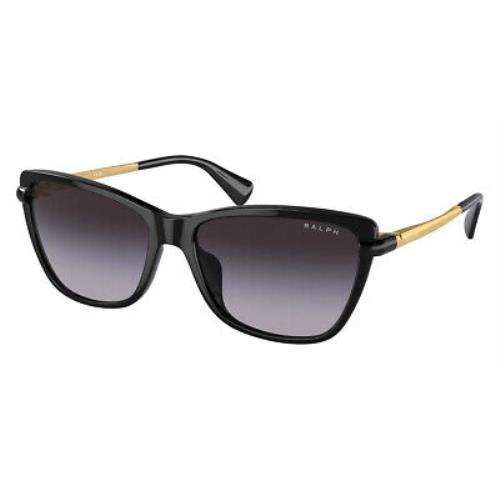 Ralph Lauren RA5308U Sunglasses Shiny Black/shiny Gold / Gradient Gray