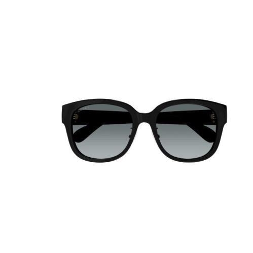 Gucci GG 1409SK 001 Black/grey Cat Eye Oversized Women`s Sunglasses