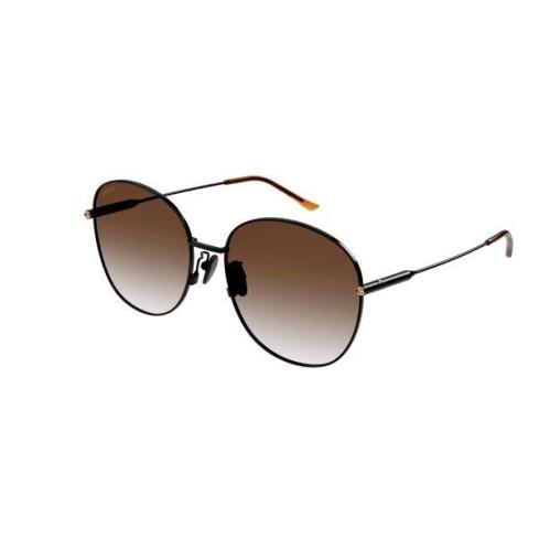 Gucci GG 1416SK 004 Black/brown Round Oversized Women`s Sunglasses