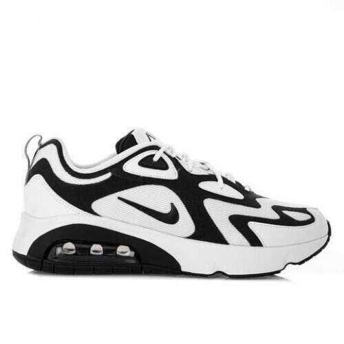 Nike Mens Air Max 200 AQ2568-104 White Black Running Sneaker Shoes Size 9.5
