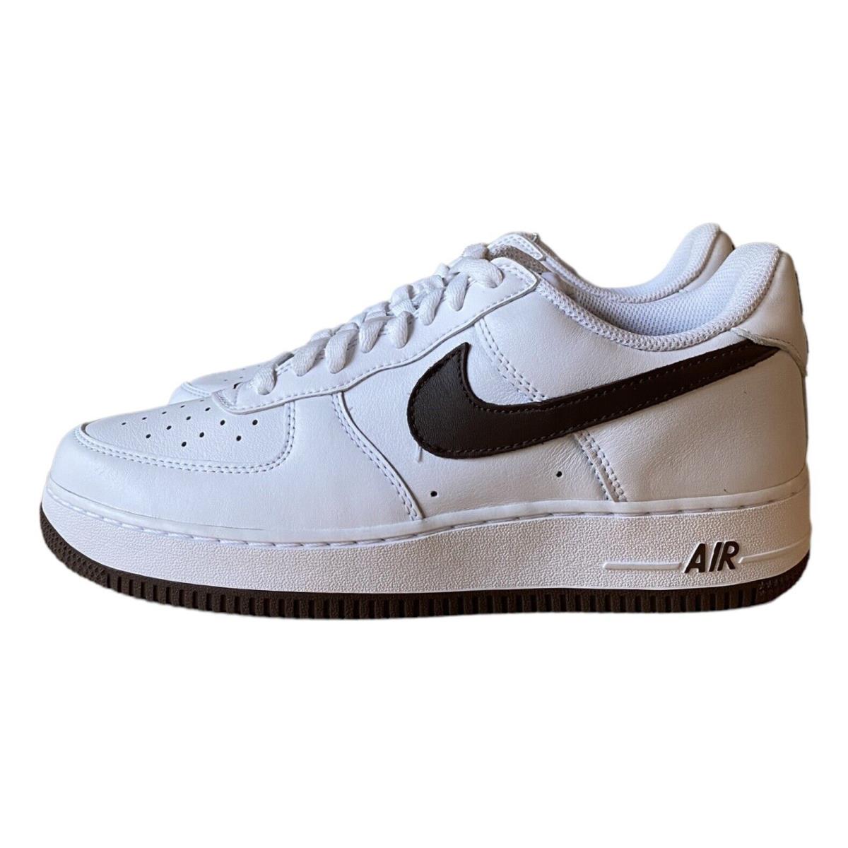 Nike Air Force 1 Low Retro Color of The Month Chocolate White DM0576-100 Size 9 - White