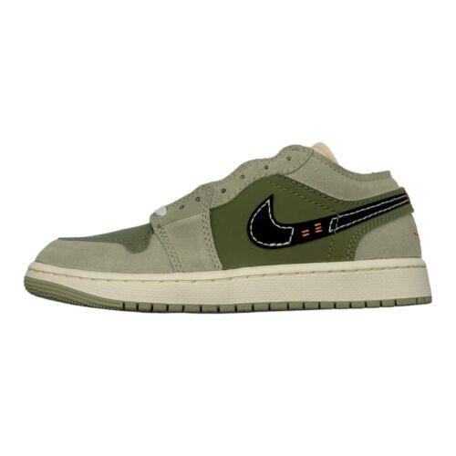 Nike Air Jordan 1 Low Craft SE Olive Green Shoes FD6819-300 - Men`s Size 9