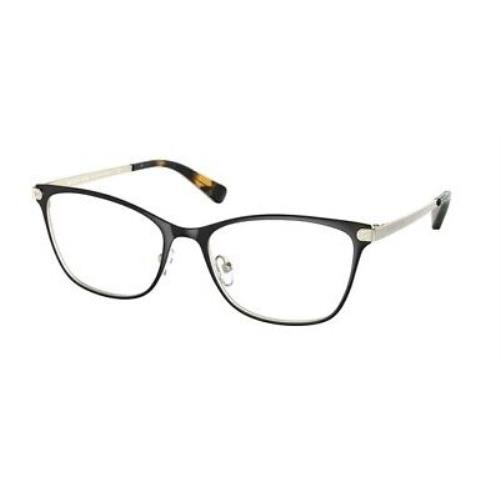 Michael Kors MK3050 1334 Matte Black Demo Lens Pillow 53 mm Women`s Eyeglasses