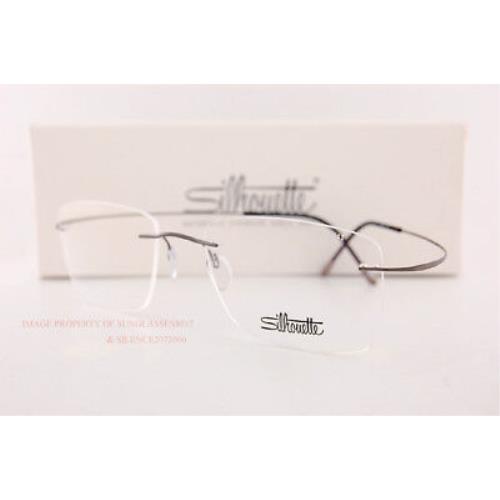 Silhouette eyeglasses TMA the Must Collection - Ruthenium Fossil , Ruthenium Fossil Frame, Clear Lens 0