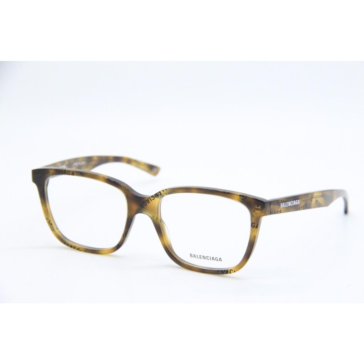 Balenciaga BB 0078O 008 Havana Gold Brown Frames Eyeglasses 53-18