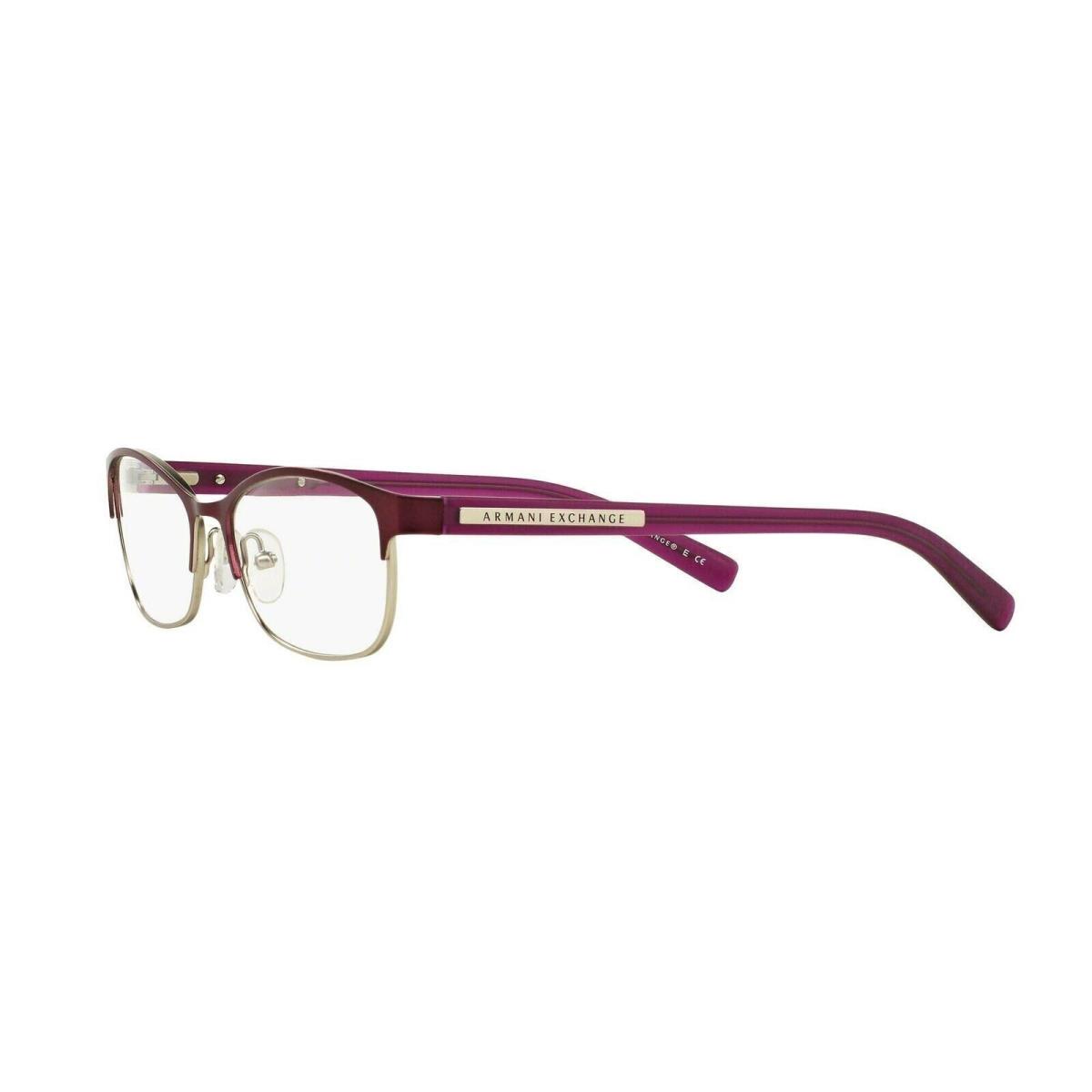 AX Armani Exchange Womens Ax1010 Prescription Eyewear Frames Purple/red 53mm