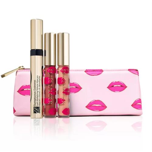 Set of Estee Lauder Makeup Set: Full Size Mascara + Two Lip Gloss