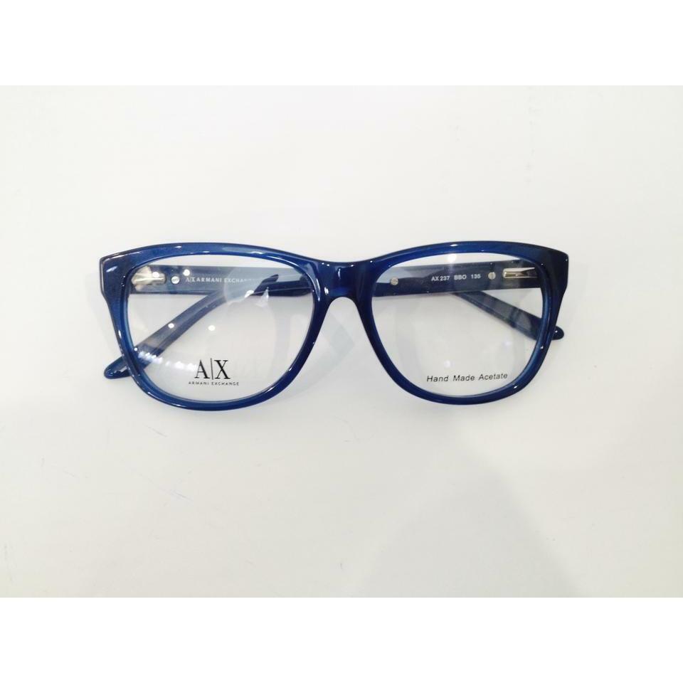 Armani Exchange AX237 Crystal Blue Bbo Plastic Eyeglasses Frame 53-15-135 RX