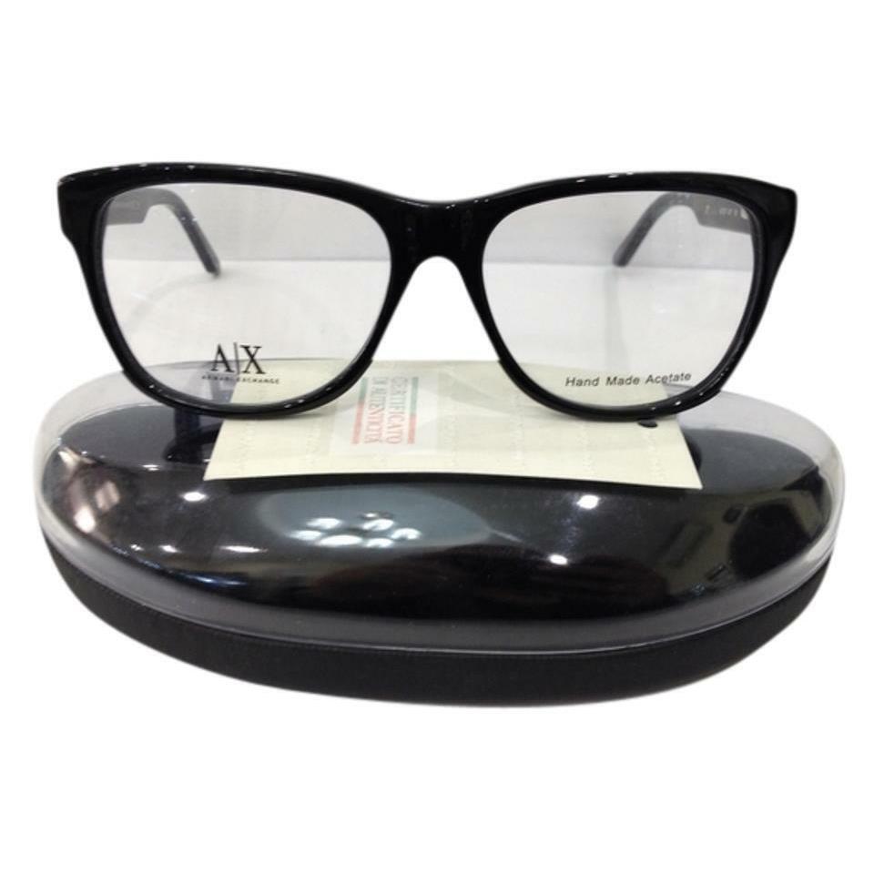 Armani Exchange AX237 Crystal Black 807 Big Plastic Eyeglasses Frame 53-15135 RX