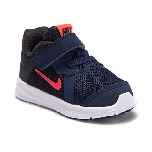 Nike Baby Girls Toddler`s Downshifter 8 Running Shoe - Midnight Navy/Flash Crimson