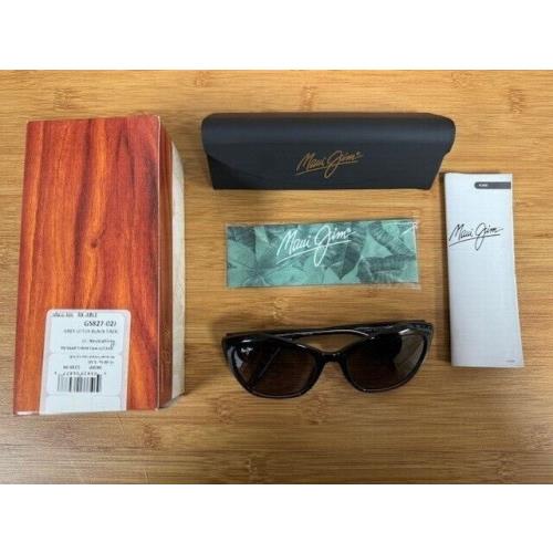 New-womens Maui Jim Lotus Sunglasses GS827-02J Gloss Black Frame